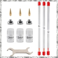 (SDEO) 10 Pieces Airbrush Nozzle Cap Kit Airbrush Needle Replacement Parts with Wrench and Airbrush 