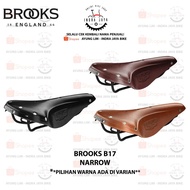 Brooks Saddle Leather - B17 Narrow in Black/Brown/Honey Color.
