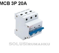 SALE MCB 3 PHASE BRIGHT-G 20 A / SIKRING 3 PAS 20 AMPERE / MCB 3P 20 A