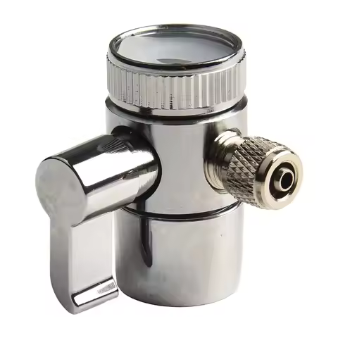 Brass Water Filter Faucet Replacement Parts Diverter Valve Ro System 1/4" Tube Connector Fittings Ki