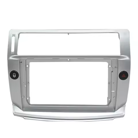 M63K-9 Inch Car Fascia Radio Panel DVD Panel Dash Kit Install Adapter Console Frame For Citroen C4 C