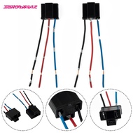 【ISHOWMAL HOT】2 x H4 3 Pin Headlight Replacement Repair Bulb Holder Connector  Wire Socket