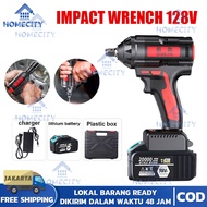 bor cas 2 baterai promo IMPACT WRENCH 98V Pembuka baut truck mobil cordless impact 98vf uchiha Bor C