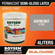 ♞,♘Boysen Permacoat Semi-Gloss Latex Paint for Concrete / Stucco / Bricks / Hollow Blocks / Dry Wal