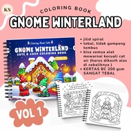 GNOME WINTERLAND VOL 1 Cute And Cozy Coloring Book Christmas Theme For Kids Adults Cozy Coloring Boo