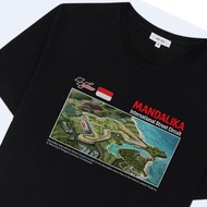 T-shirt Kaos Mandalika Moto Gp Lombok Indonesia Baju Distro Pria Mandalika Racing Team