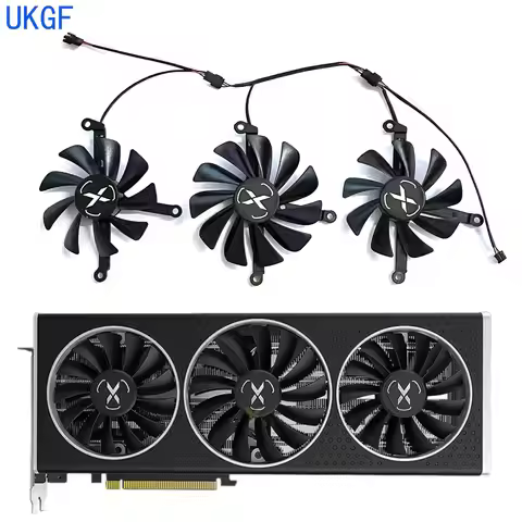 New DIY GPU cooling fan 85MM 95MM 4PIN suitable for XFX Radeon RX6700 6700XT 6750XT Speedster MERC/U