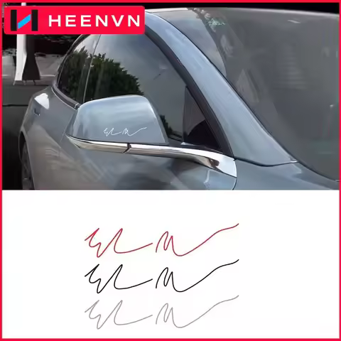 Heenvn Elon Musk Signature Car Sticker For Tesla Model 3 Y X S Cybertruck Accessories Creative Auto 