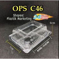 OPS-C46 / Go 46 Plastic Tray ( 50pcs+-) Bakery Disposable Packaging Food Tray /   Bekas Makanan OPS 