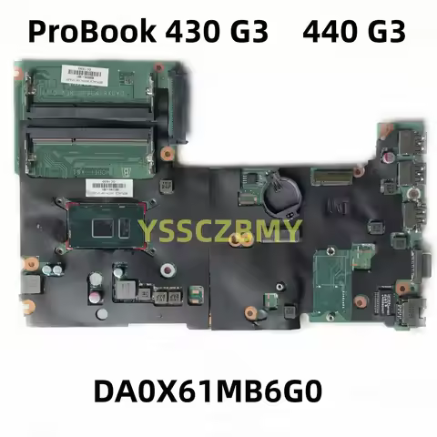 For HP ProBook 440 430 G3 Mainboard 830934-001 830934-501 830934-601 DA0X61MB6G0 Laptop Motherboard 