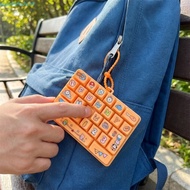 SEVENHOME3E Mechanical Keyboard Keychain, Mini Keyboard Cartoon 26-Key Keychain, Cute Multicolored 2