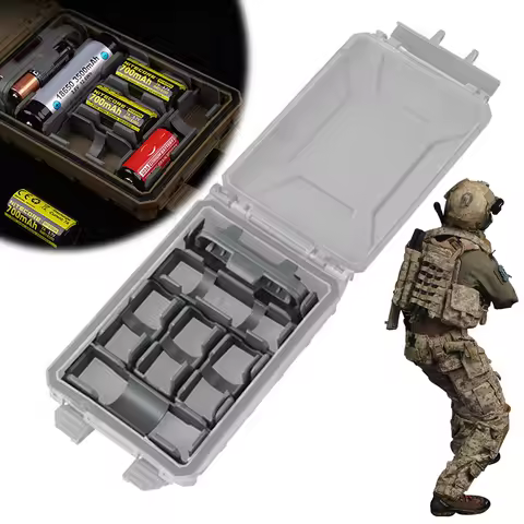 Tactical Modular Battery Box Accessories Battery Holder Battery Organizer Battery Insert for AAA 186