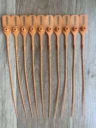 Combo 100 chiếc Seal nhựa niêm phong dây rút đốt trúc nhỏ 23cm in sẵn số seri dùng niêm phong túi xá