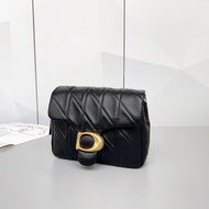 C0A ** Original Label 1: 1 2024 New Style Small Square Bag Quilted Flap Shoulder Bag Chain Shoulder 