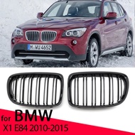 New Look Car Grille Grill Front Kidney Glossy 2 Line Double Slat For BMW X1 E84 2010-2015 Car Access