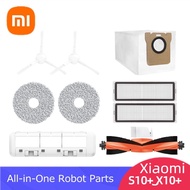 Xiaomi Robot Vacuum S10 + / X10 + / B101CN / Mijia All-in-One Robot Vacuum Cleaner Main Side Brush Filter Rag Dust Bag Brush Cover