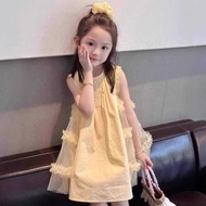 Girls Dress 2025 Summer Thin Style Children Dress Summer Little Girl Summer Beautiful Princess Dress