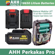 Ahh Perkakas Makita Lxt Baterai 18650 Batre Pemotong Rumput 48V Impact Wrench Bor Cordless Gerinda M