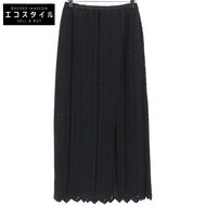 Diagram, excellent condition, cotton blend, crochet-like lace slit skirt, women's, black, size 38, 0
