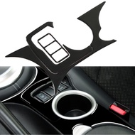 honglai8 CFTGIW Console Cup Holder Panel Rubber Holde Glossy Black Heat Button Decoration Sticker fo