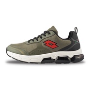 LOTTO Happy Jogging Shoes Air Cushion Full Male AERO 350 Shock Absorber Running Army Green LT2AMR670