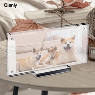 [Lovoski2] Dollar Bill Frame Holder Acrylic Display with Base for Concert Tickets Collection Photos 
