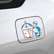 Cute Doraemon Car Fuel Tank Cap Sticker #92 #95 #98 Car Sticker