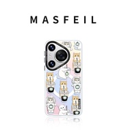MASFEIL | เคสตั้งโทรศัพท์แบบแม่เหล็กสำหรับ Huawei Pura80Pro P70 P40Pro+ P60