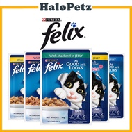 Purina Felix As Good As It Looks Jelly Cat Pouches 85g (Wet Food)