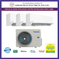 [Bulky] Panasonic 5 ticks R32 System 3 Air Conditioner CU3XU28YBZ x 1 + CS-XU9XKZW x 2 + CS-XU28XKZW x 1