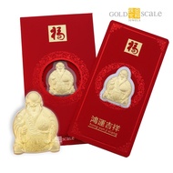 Gold Scale Jewels 999 Pure Gold 寿星公 Prosperity Red Packet