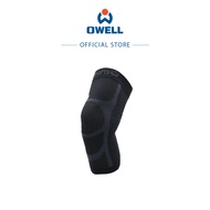 [OWELL] MedicFlow Far-Infrared Taping Knee Sleeve (Unisex Compression Sleeve in Black, 1pc)