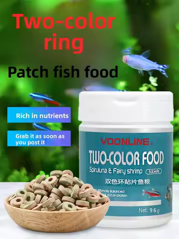 VOONLINE High Protein Fish Food Tabs - For All Tropical Community Fish like Guppy, Tetra & Danio