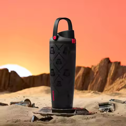 Owala Star Wars FreeSip Sway Leak Proof Stainless Steel Water Bottle with Two-Way Spout, Built-In St