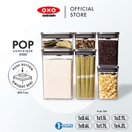OXO Steel® POP Container 6 Pcs Set, Stainless Steel