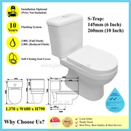 [✅SG PUB Approval &AuthorizedSeller]High Quality V800 Toilet Bowl *10 Years warranty on Mechanism*