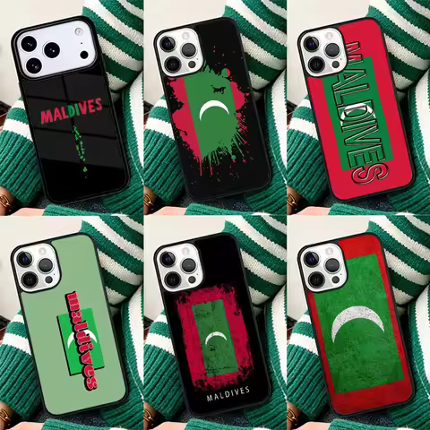 Maldives Passport Mobile Shockproof Phone Case for iPhone 17 Air 16e 15 11 12 14 13 Pro Max Cover Co