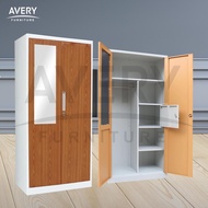 Avery - MM WOOD 2P - Lemari Baju Besi 2 Pintu / Lemari Pakaian Besi