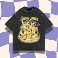 Purple Haze "Lebron James" Oversized T-Shirt | Stone Wash | Lebron James T-SHIRT | Lakers T-shirt | 