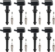 JDMON Ignition Coils Pack with Spark Plug Compatible with Land Rover Range Rover 10-12,Range Rover S