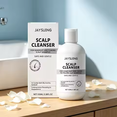 Jaysuing 100ml Anti Dandruff Shampoo Scalp Cleaning Nourishing Hair Smooth And Shiny Hair Care For D