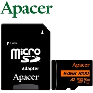 Apacer 64G 64GB microSDXC TF U3 V30 A2 Memory Card