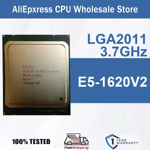Intel Xeon E5-1620V2 3.7GHz 6Cores 12Threads 15MB 130W 22nm E5 1620V2 Computer CPU Processor Server 