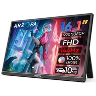 ARZOPA 16.1'' 144Hz 1080P FHD Portable Gaming Monitor HDR External Second Screen For Switch, Xbox, PS5,Laptop,PC,Mac,Raspberry