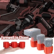 ARMARIO Battery Holder Connector, Wall Mount 3 In 1 Battery Base,  Durable Wear-resistant with Batte