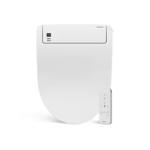 AQUATIZ Smart Bidet Clip-On Toilet Seat, Electric Bidet for Existing Toilet with Warm Water,Dryer,He