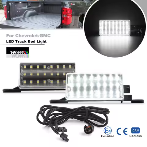 LED Truck Bed Cargo Light & Wiring Harness For Chevy Silverado GMC Sierra 1500 2500HD 3500HD 2014-20