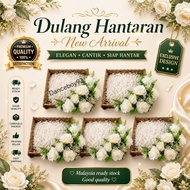 Dulang Hantaran Siap Gubah Bunga Sekali New Arrival Tunang/Khawin