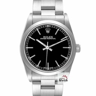 【大眾名錶】ROLEX勞力士 77080 OP蠔式恆動 中型款女錶 黑色T柱面盤 錶徑31mm 2230自動上鍊 不銹鋼材質 大眾名錶G278