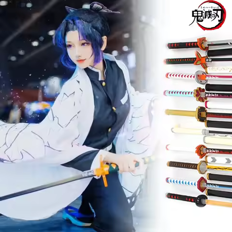 104cm Demon Slayer Katana Kimetsu No Yaiba Shinobu Sword Cosplay Prop Real Size Katana Ninja Blade S